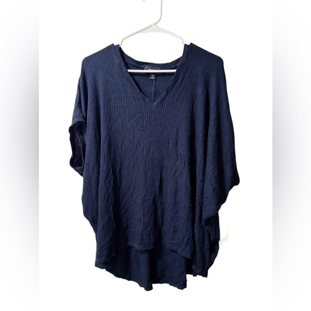 Karen Kane Women’s Summer Knit Texture Top in Navy Blue| Size: XL